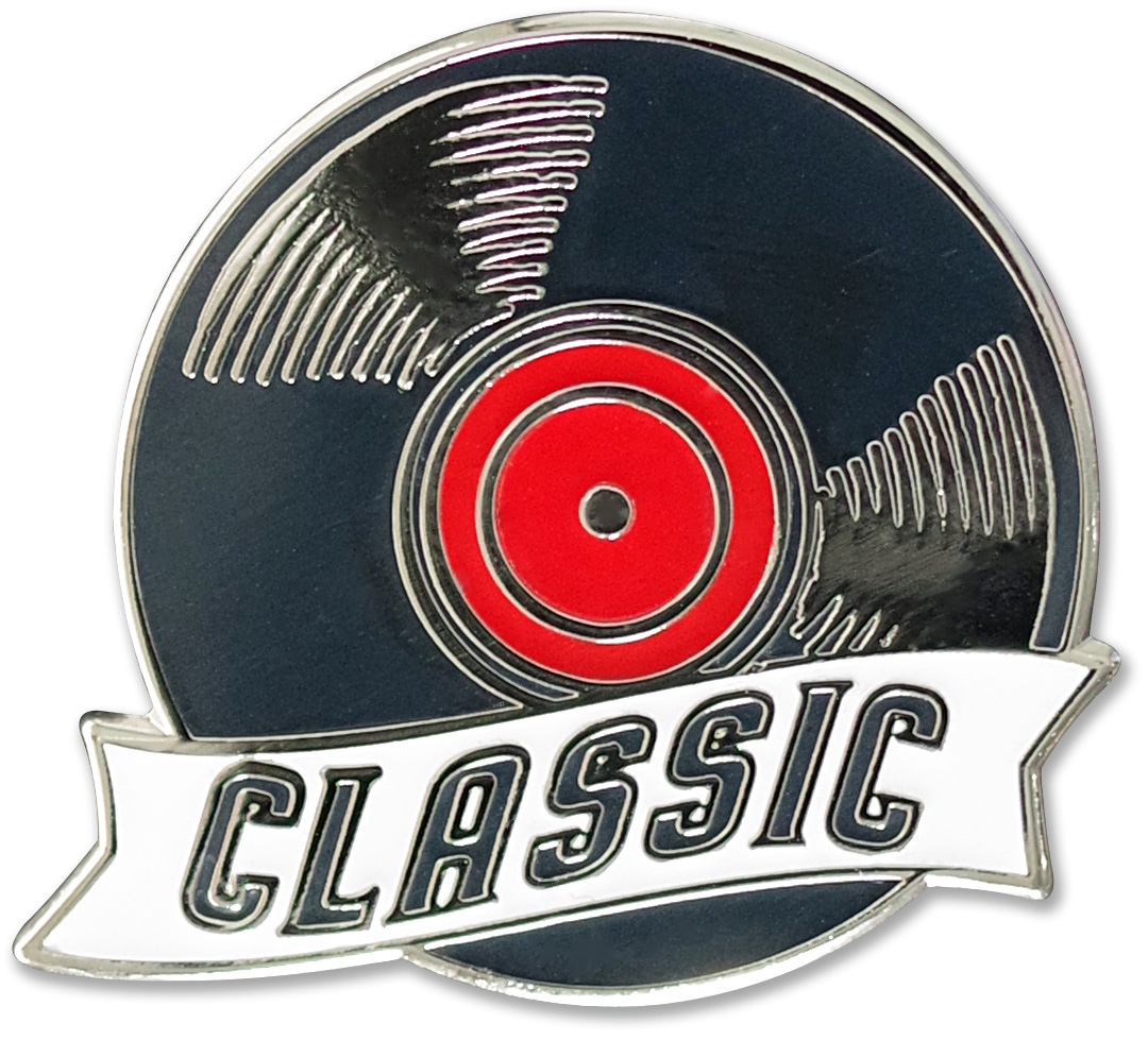 Hard Enamel Pin - Classic Vinyl - The Singing Whale